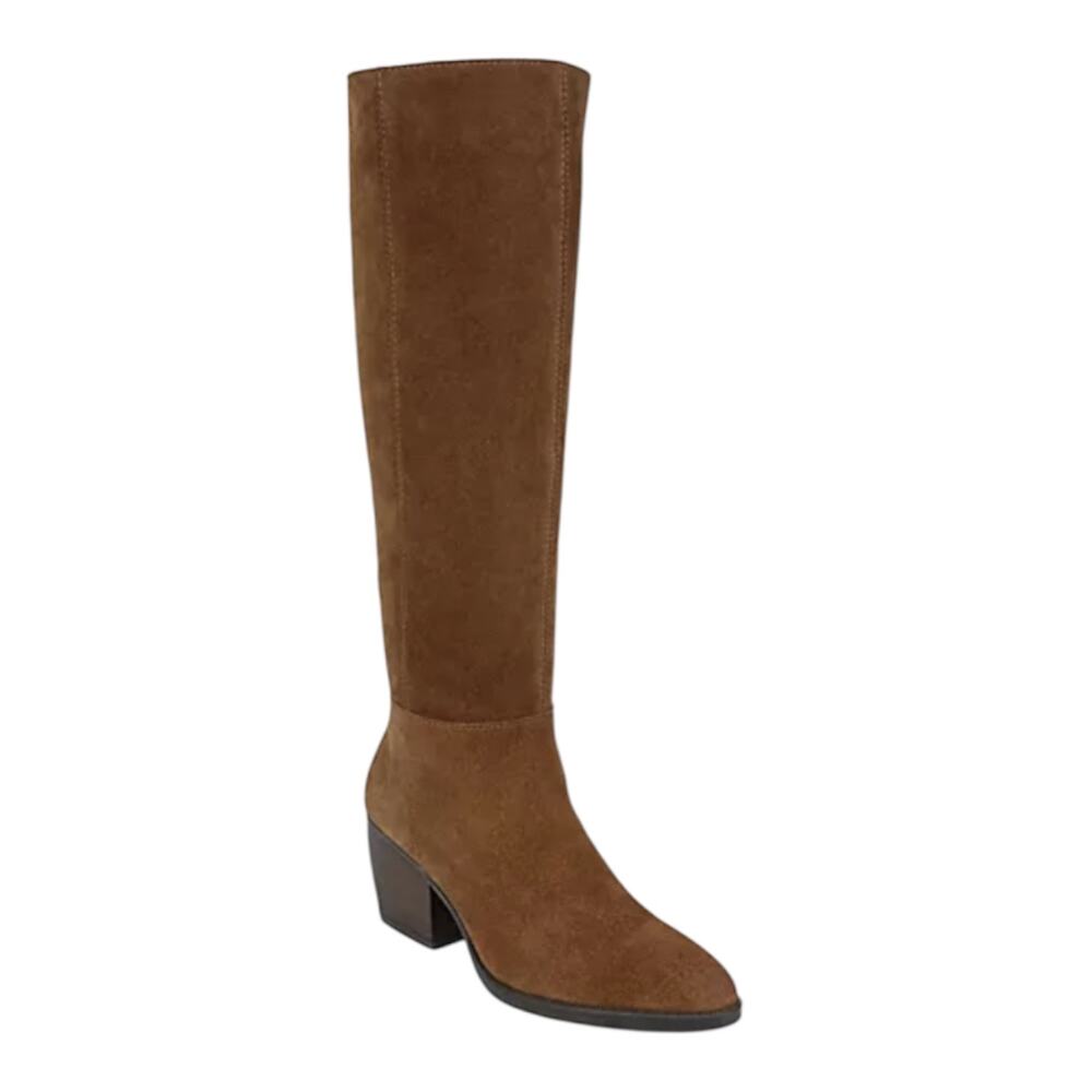 Naturalizer Women's Fae Suede Knee High Western Boots Brown Size 7 1/2